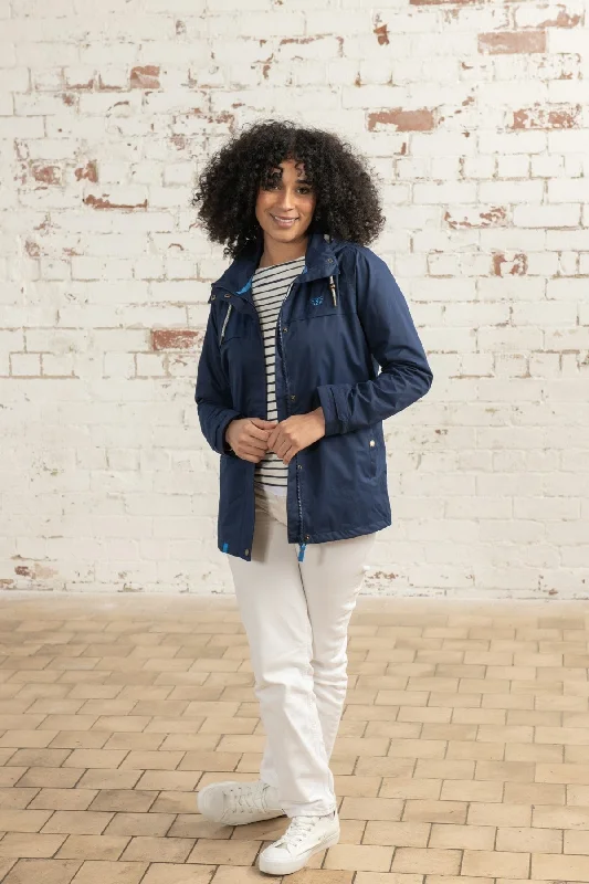 Navy Beachcomber Coat Women's travel-friendly jackets