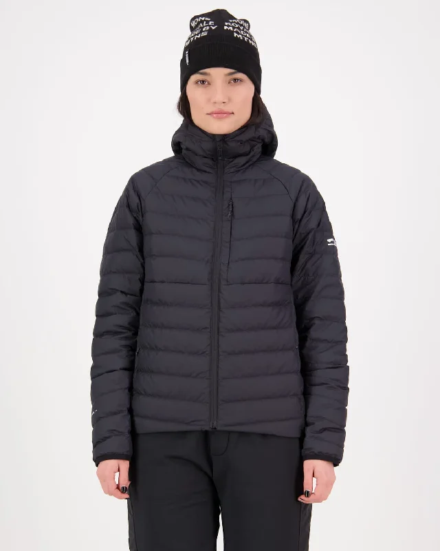 Atmos Wool x Down Insulated Hood - Black Women's boho jackets