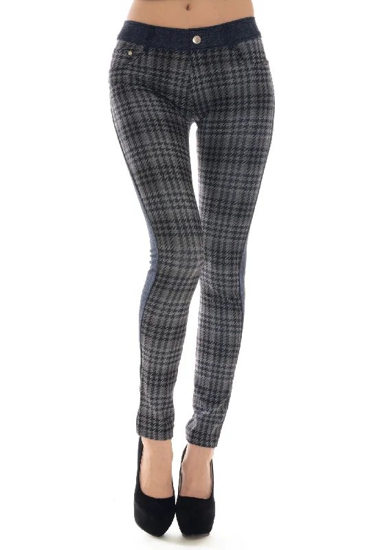 Trendy Plaid Jeggings