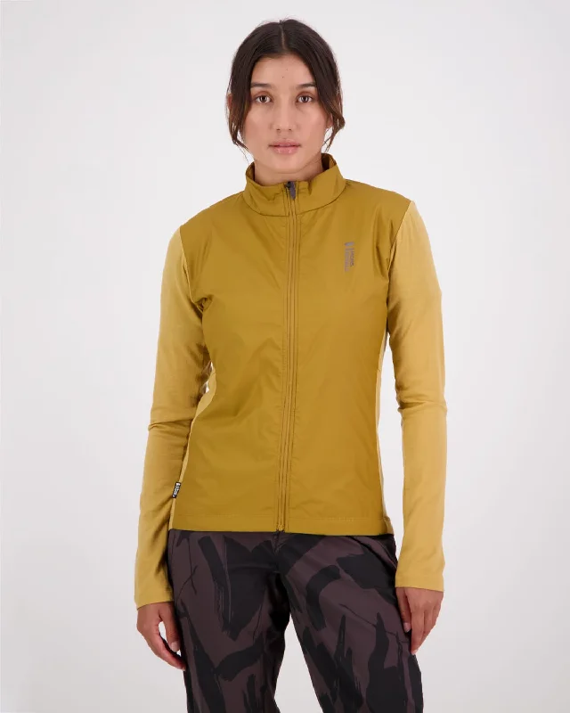 Redwood Merino Wind Jersey - Cumin / Honey Women's Zara jackets