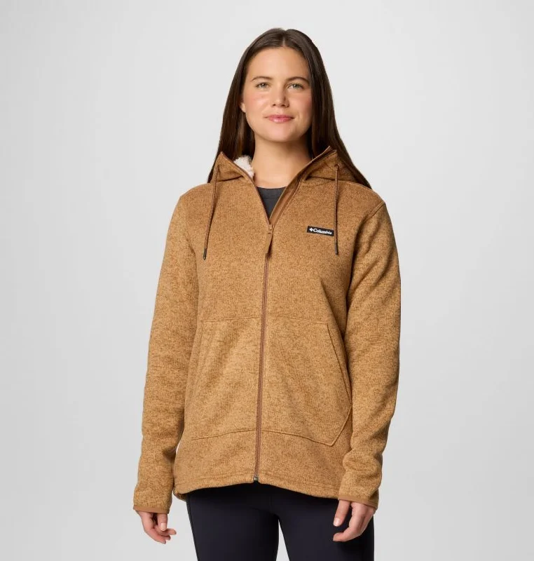 Women's Sweater Weather II Sherpa Full-Zip Jacket - Camel Brown Heather Women's fall jackets