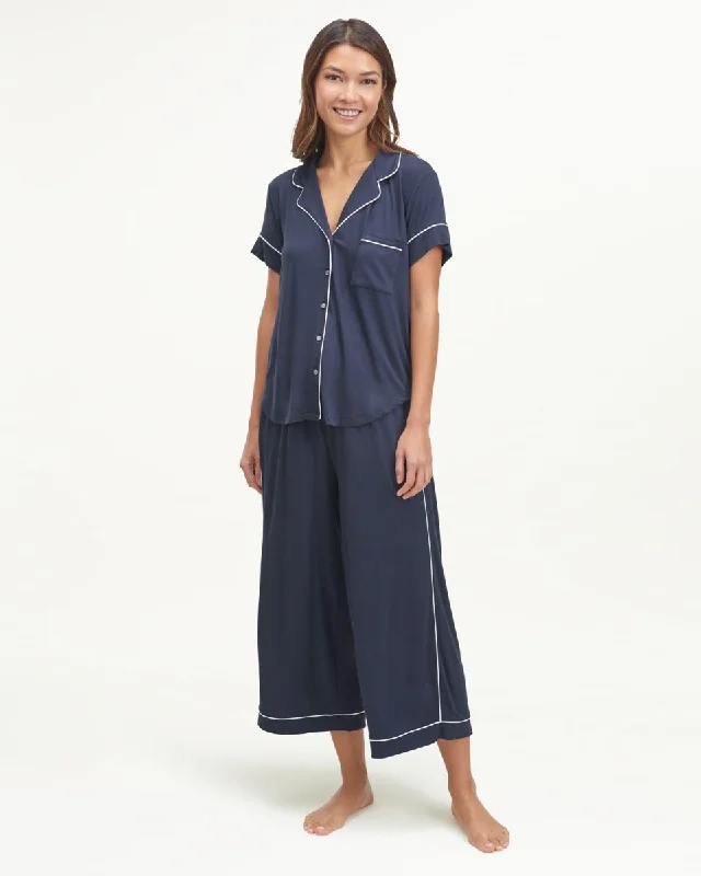 Wilma Notch Collar Wide Leg Sleep Set Cheap pajama sets