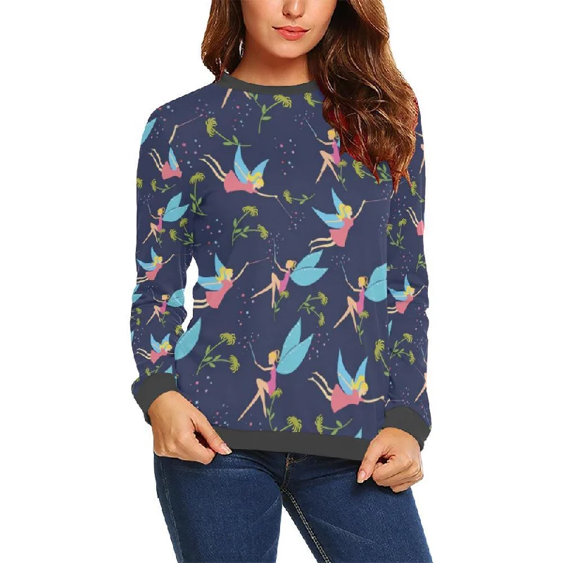 Fairy Pattern Print Women's Sweatshirt Best sweaters for layering