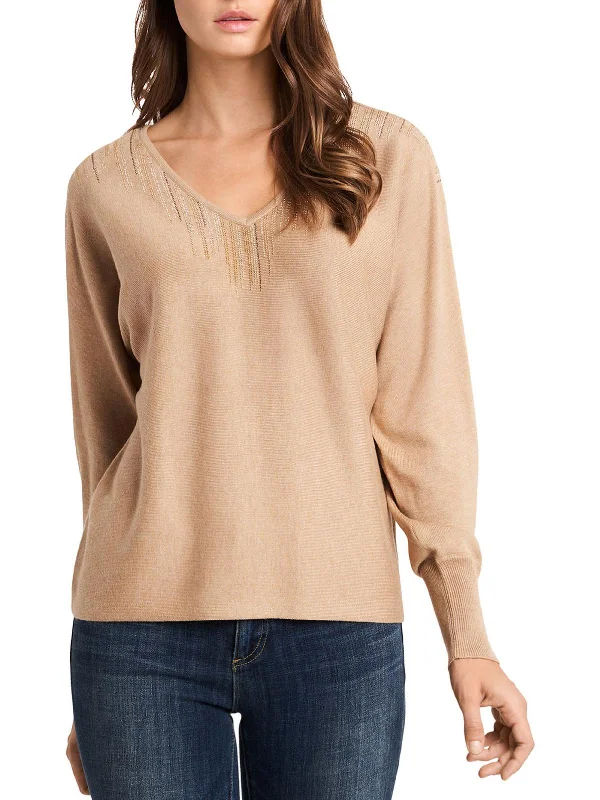 Womens Embellished Long Sleeves Pullover Sweater Zara sweaters