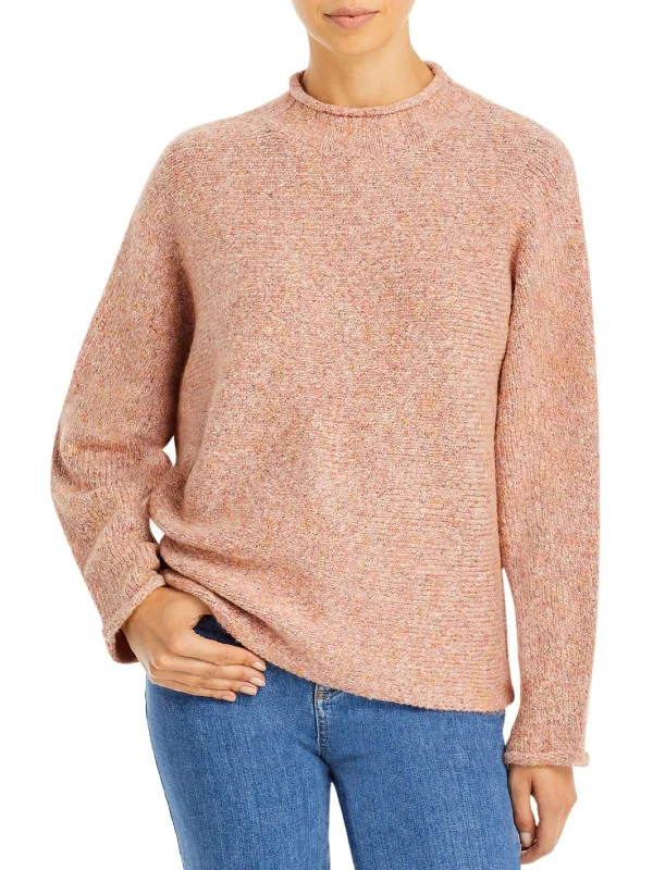 Womens Knit Wool Blend Mock Turtleneck Sweater Cheap sweaters