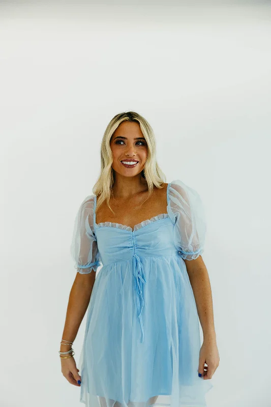 It Was a Dream Dress -  Baby Blue PrettyLittleThing mini dresses