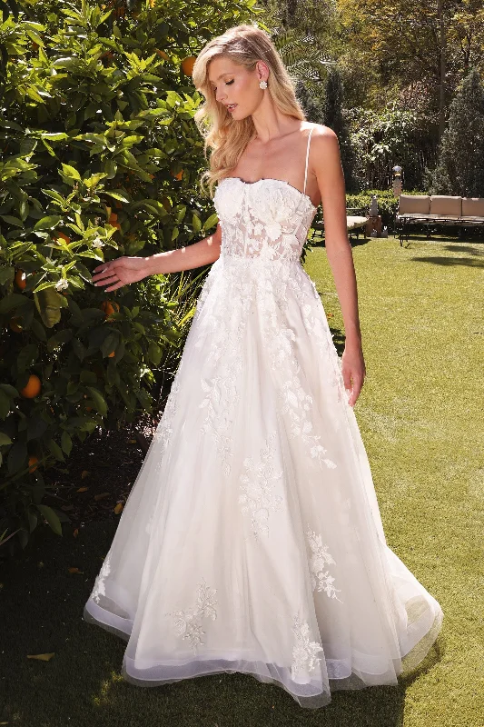 Enchanting Cinderella Divine Bridal Gown: A Diaphanous Dream for Your Special Day Strapless Wedding Gown