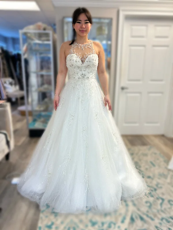 Justin Alexander Signature 9900 Wedding Dress Sample Sexy Satin Gown