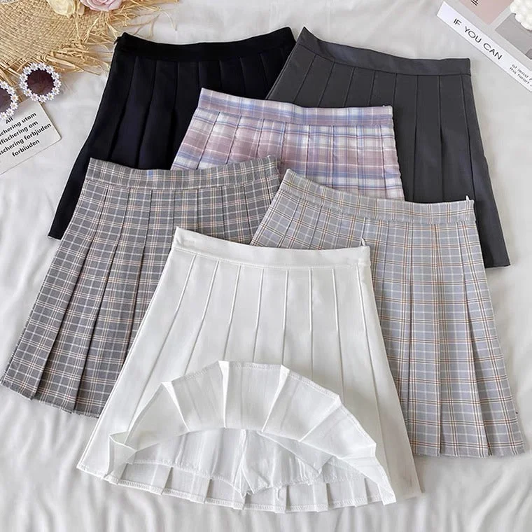 2021 INS JK PLEATED SKIRT BY70122 Silk unclassified skirts