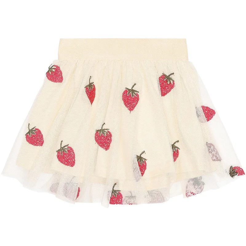 THE NEW Siblings Angora Big Strawberry AOP Loannah Skirt Printed unclassified skirts