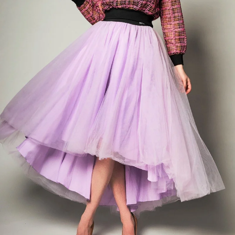 Tulle High Low Skirt Fall unclassified skirts