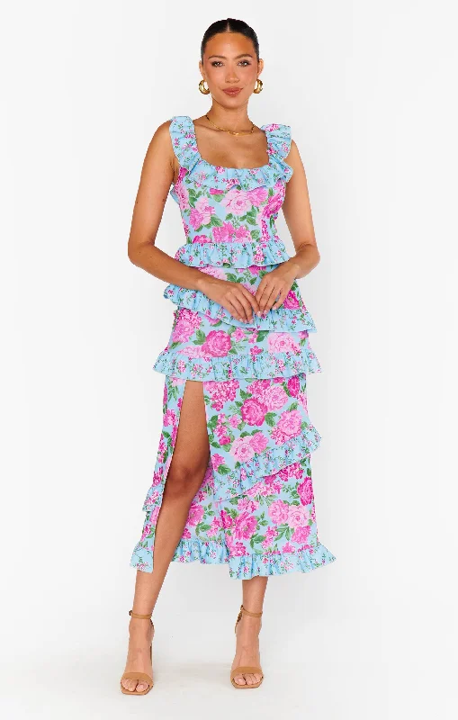 Greta Dress ~ Cottage Floral Multi Brunch floral dresses