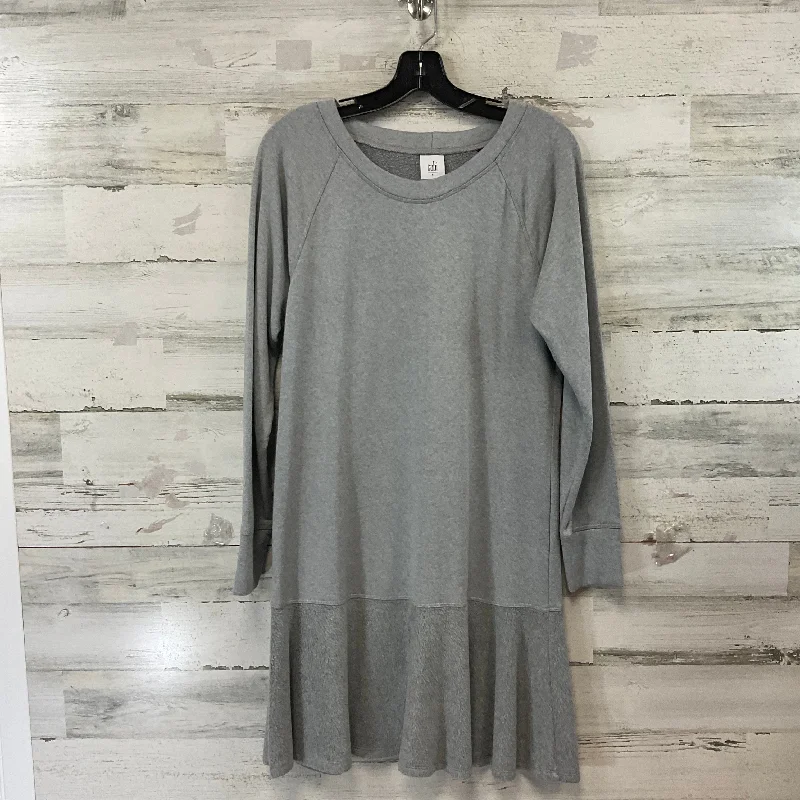 Dress Casual Short By Cabi In Grey, Size: S Pleated Mini Denim