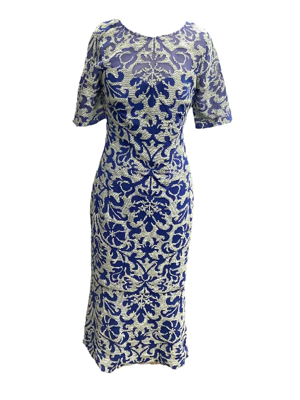 Dress Party Midi By Js Collections In Blue, Size: 6 Midi Skirt Set